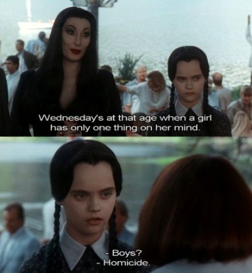 addams family values wednesday quotes